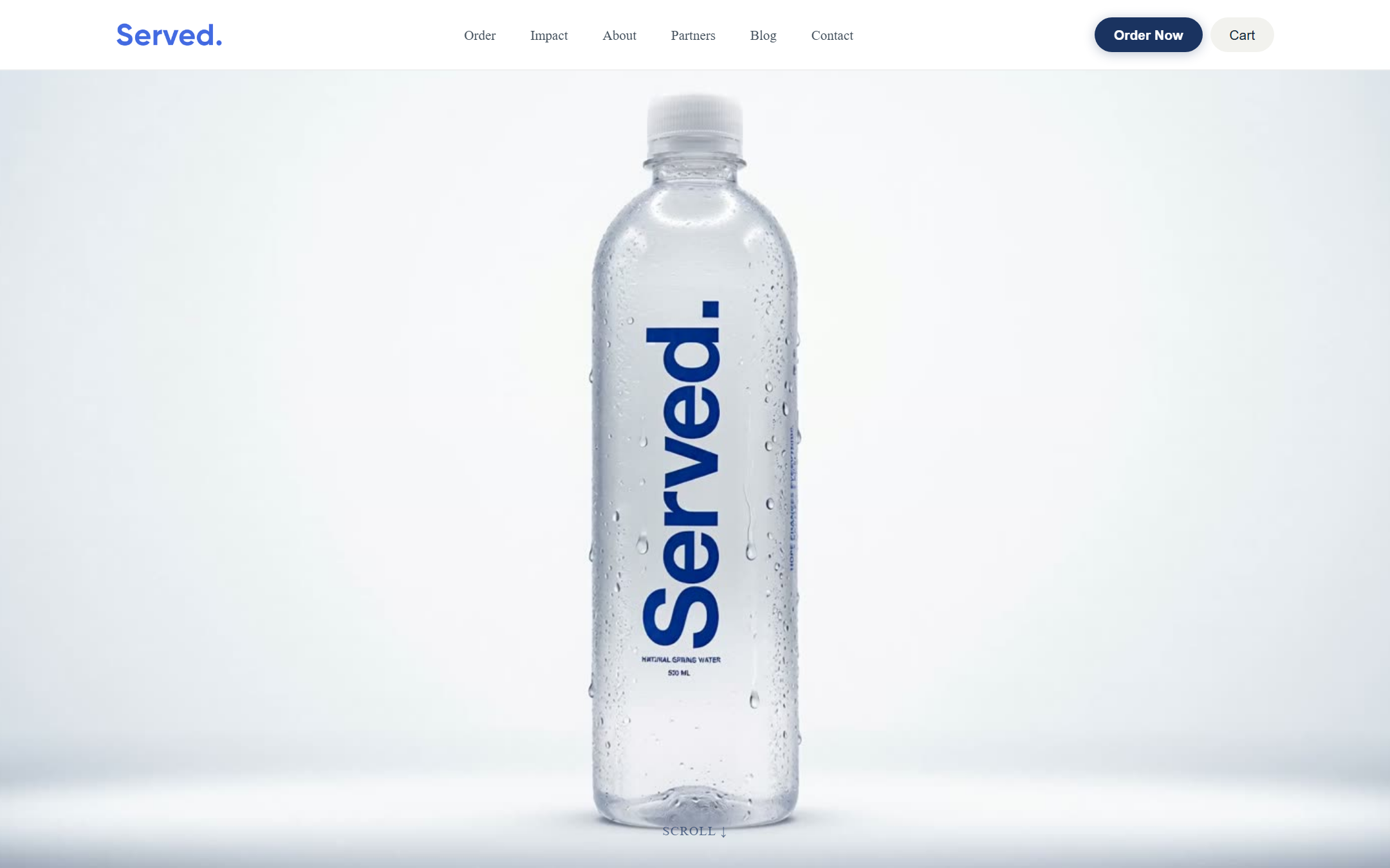 Served Water